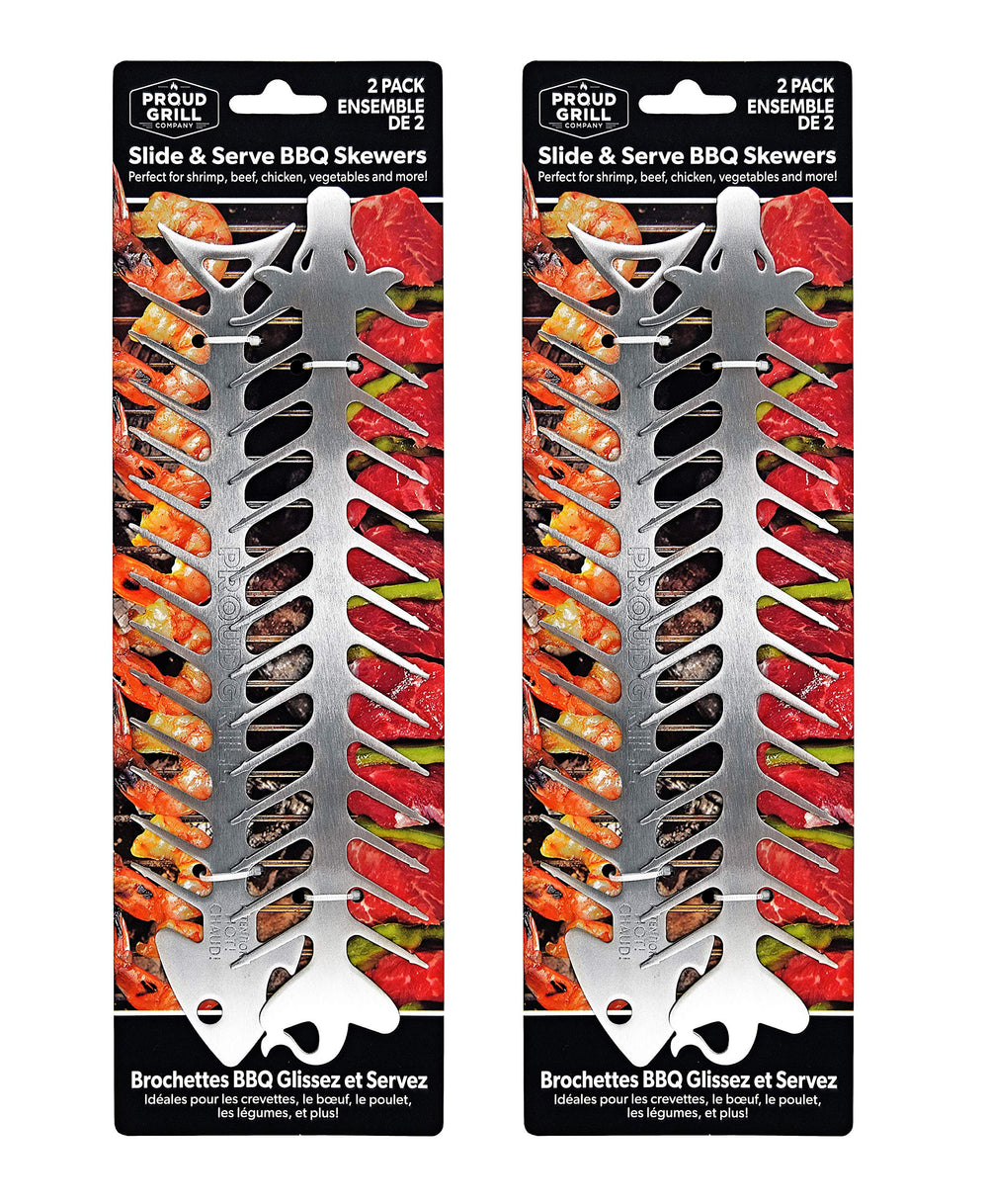 Packaging of Proud Grill BBQ Skewers set