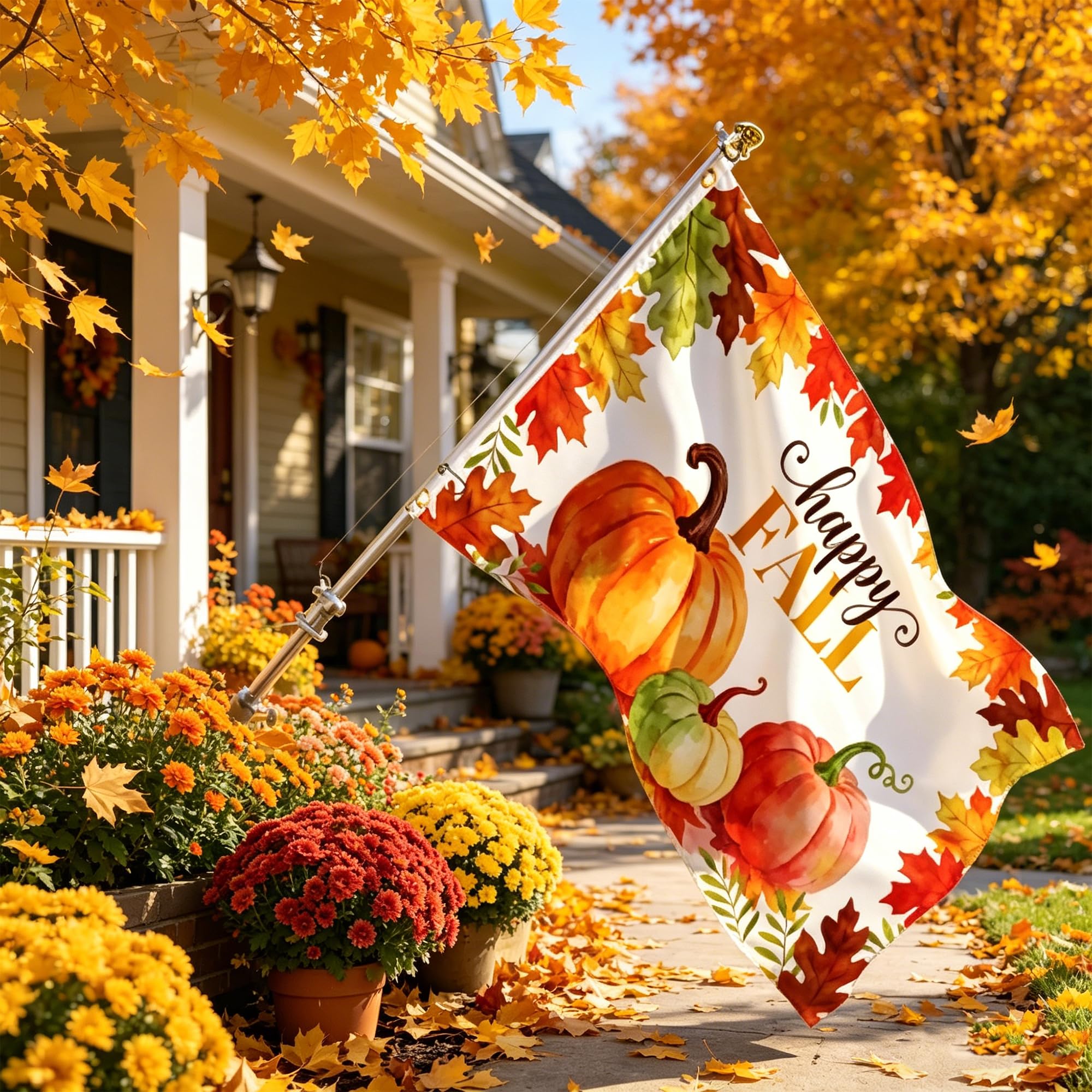 Packaging of PURYOUNY Fall Flag 3x5 ft