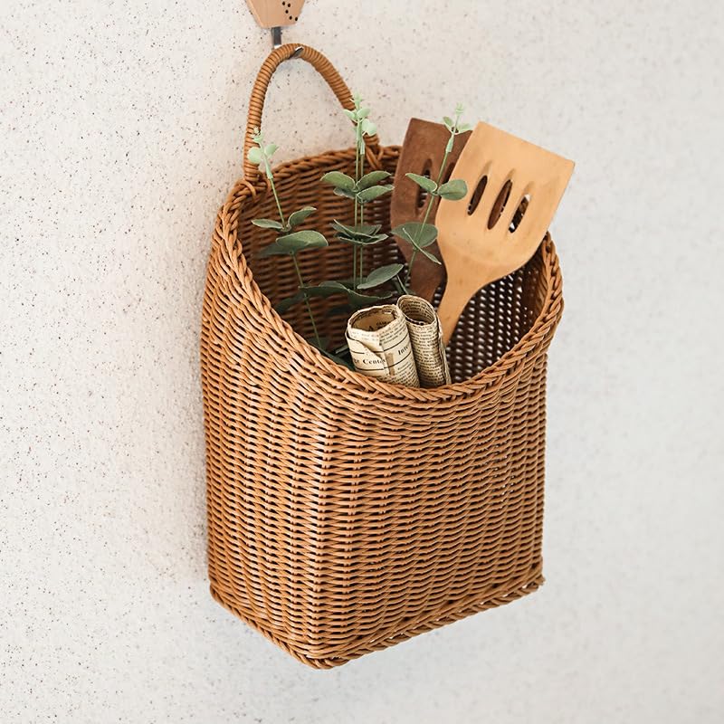 Packaging of Quincry Woven Hanging Wicker Basket