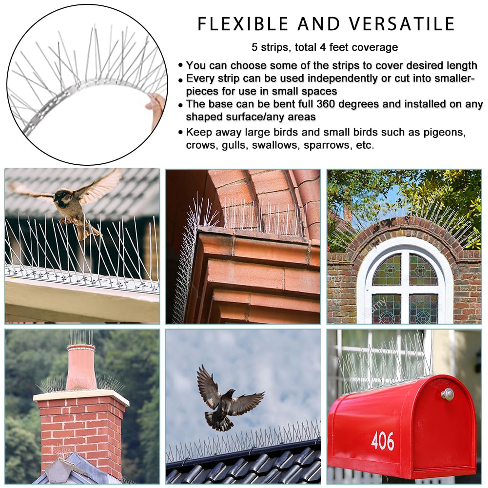 Packaging of REMIAWY Bird Spikes with product details