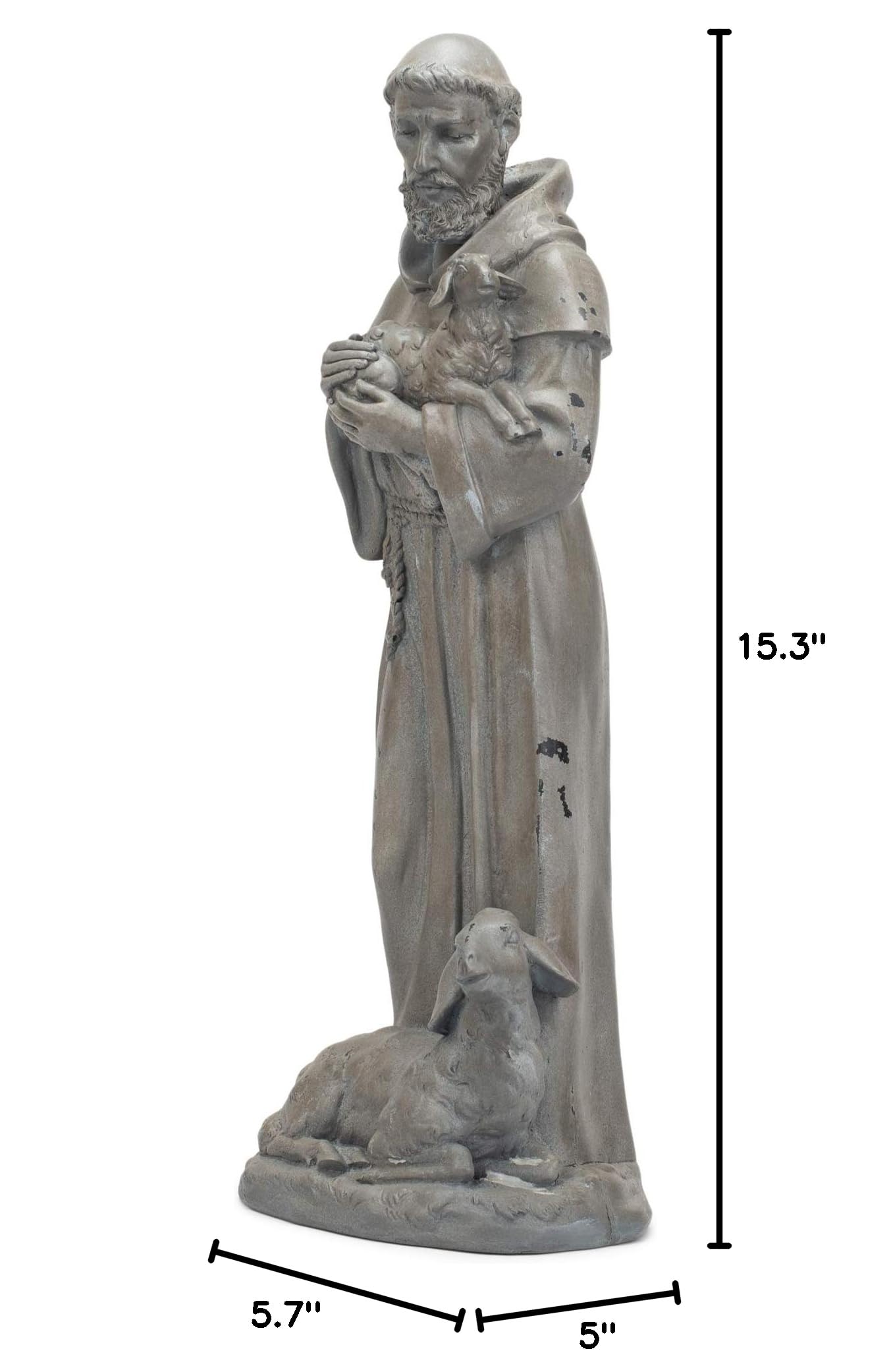 Packaging of Roman Saint Francis Garden Statue