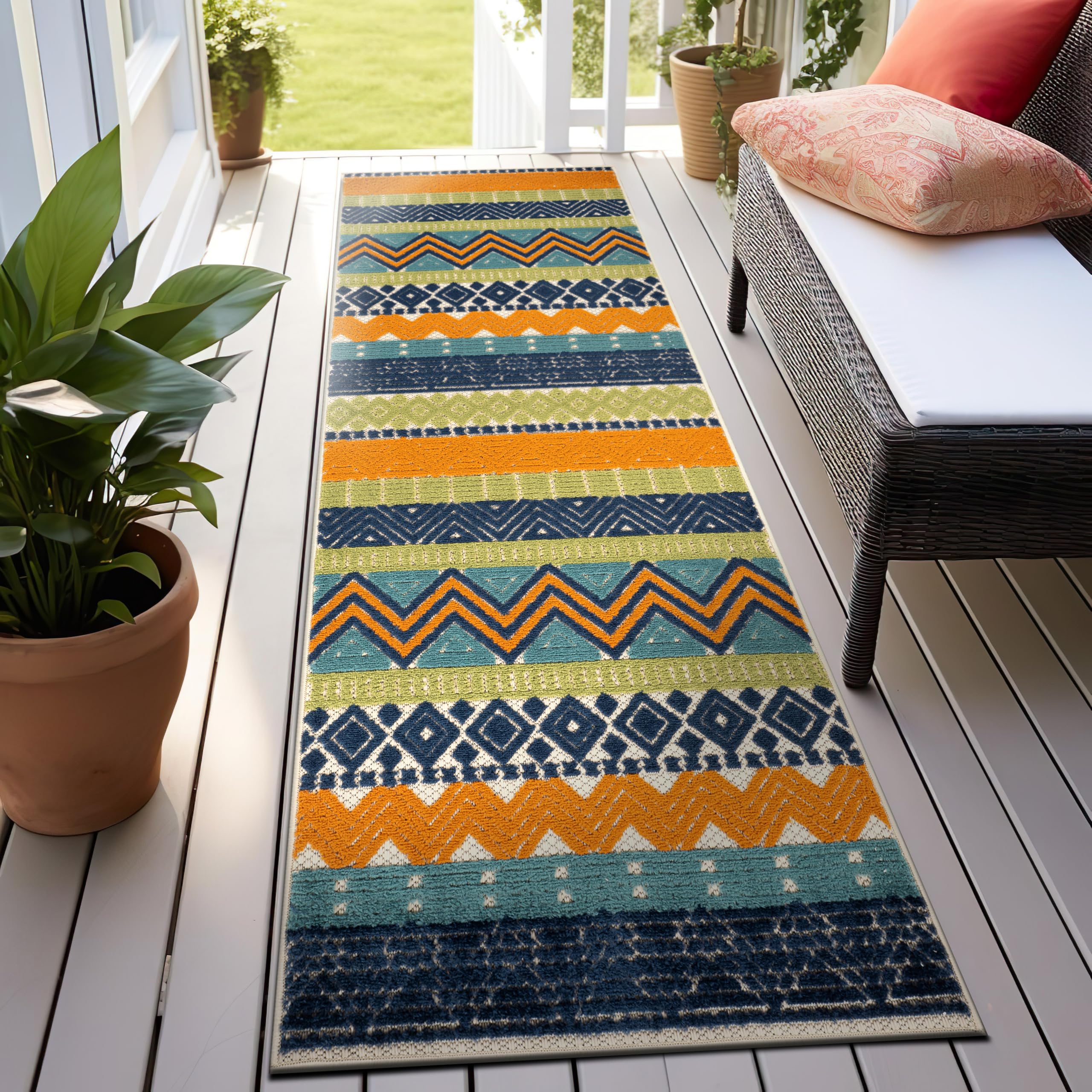 Packaging of Rugshop Indoor/Outdoor Runner Rug