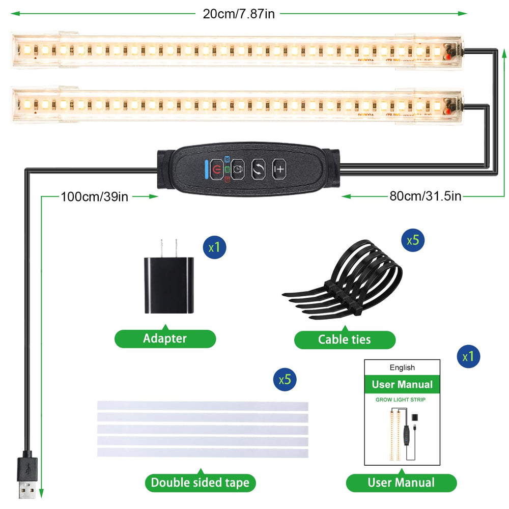 Packaging of RWNTAO grow light strips