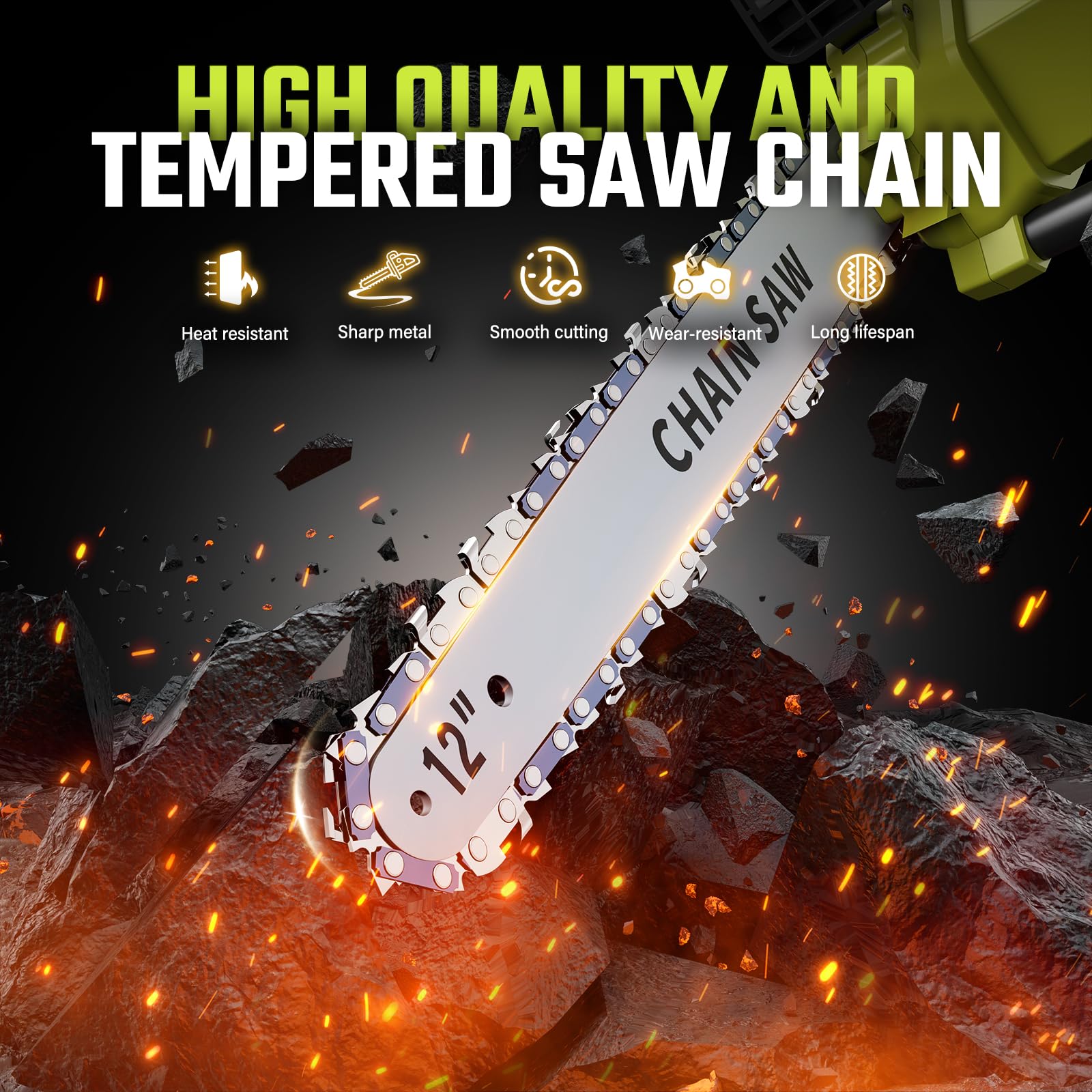 Packaging of SEYVUM cordless chainsaw