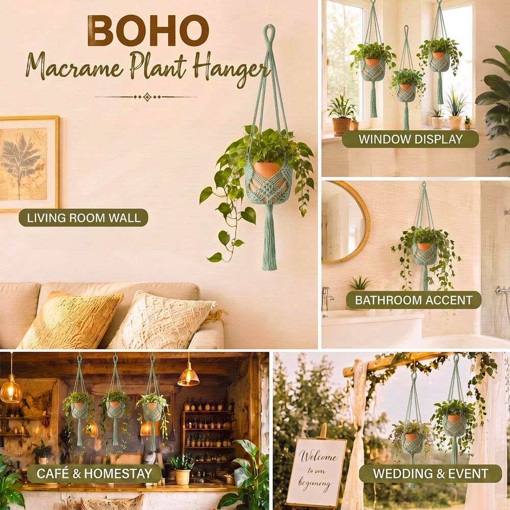 Packaging of Shappy Boho Macrame Plant Hanger