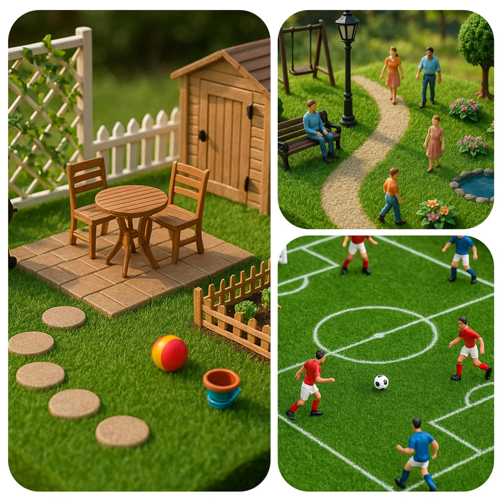 Packaging of Shindel artificial grass tiles
