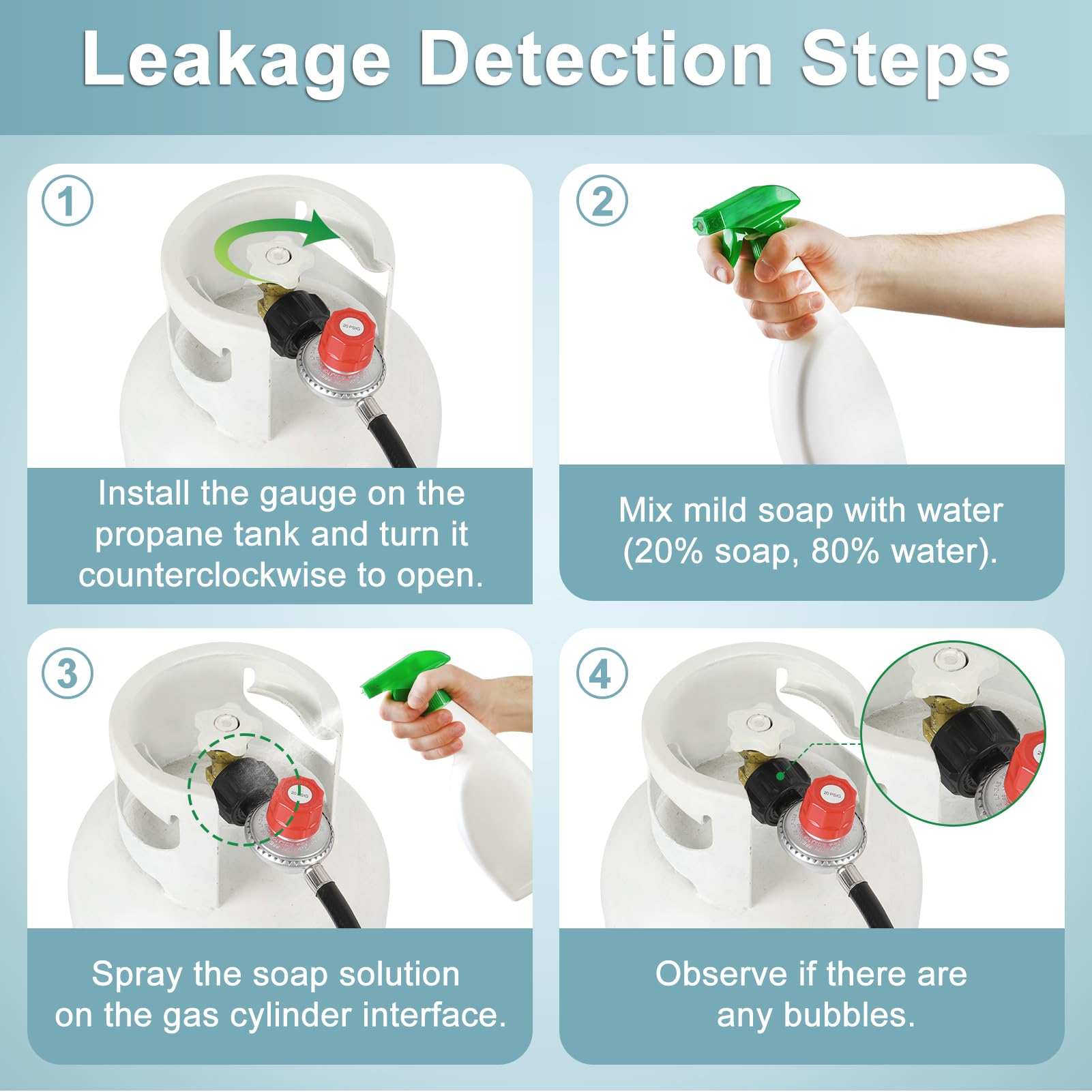 Packaging of SHINESTAR 0-20 PSI Adjustable Propane Regulator