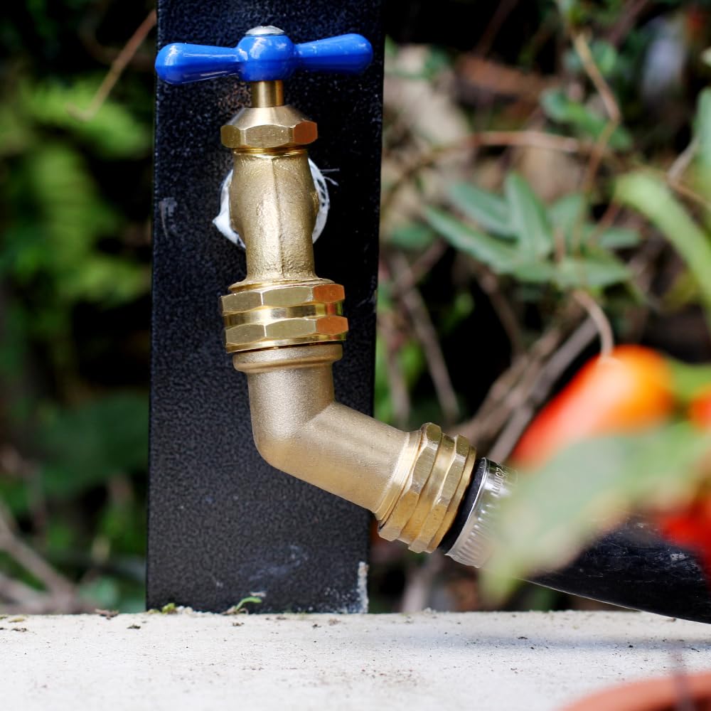 Packaging of SIGURANTA garden hose elbow showing contents
