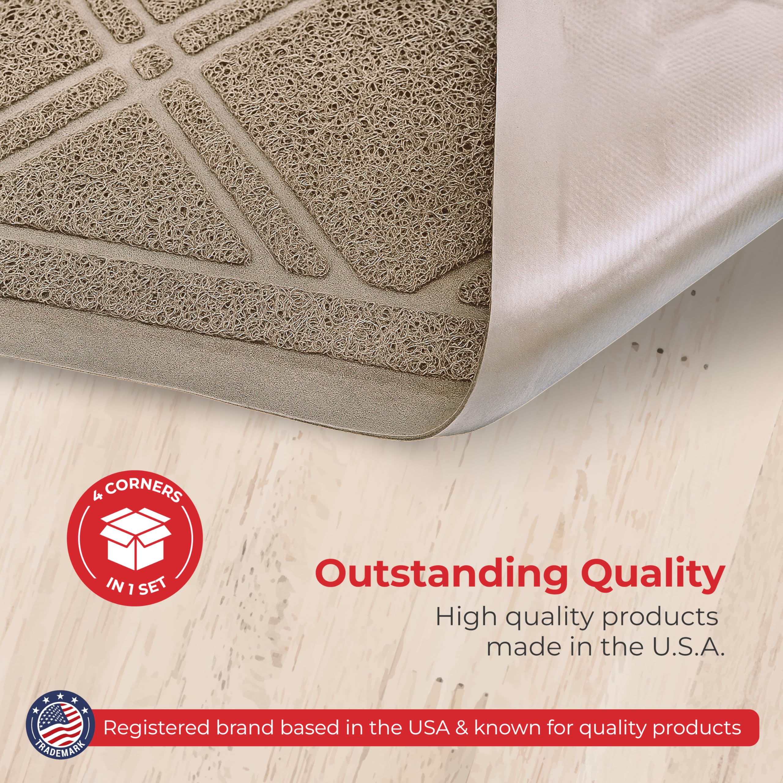 Packaging of SlipToGrip Indoor Outdoor Door Mat