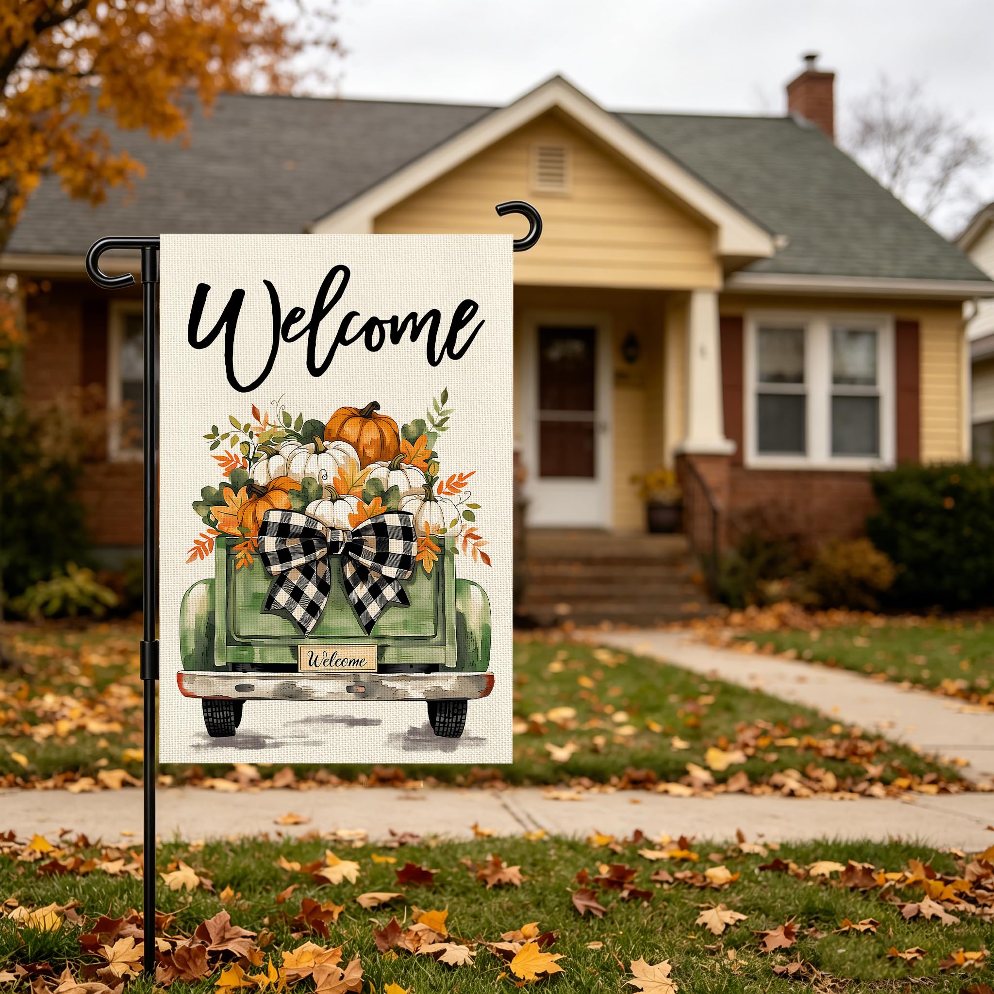 Packaging of Snungee Fall Garden Flag 12x18 inch