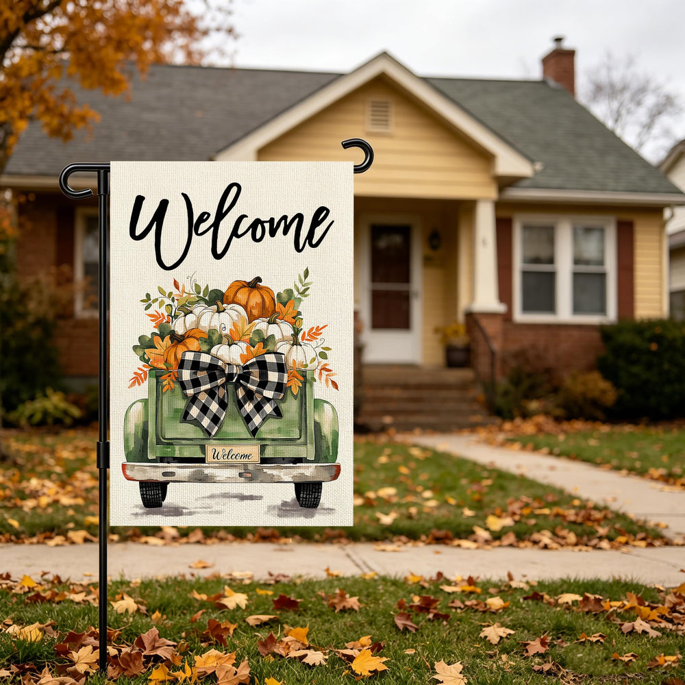 Packaging of Snungee Fall Garden Flag 12x18 inch
