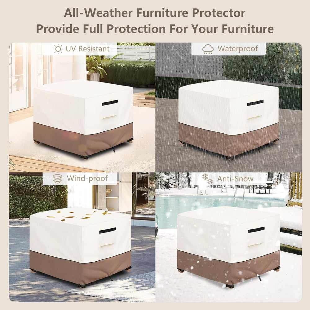 Packaging of SoloToo Outdoor Ottoman Cover