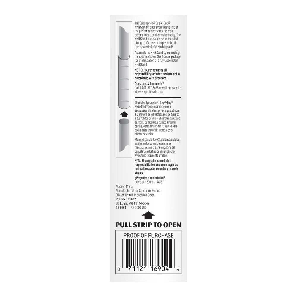 Packaging of Spectracide Bag-A-Bug KwikStand 12 pack