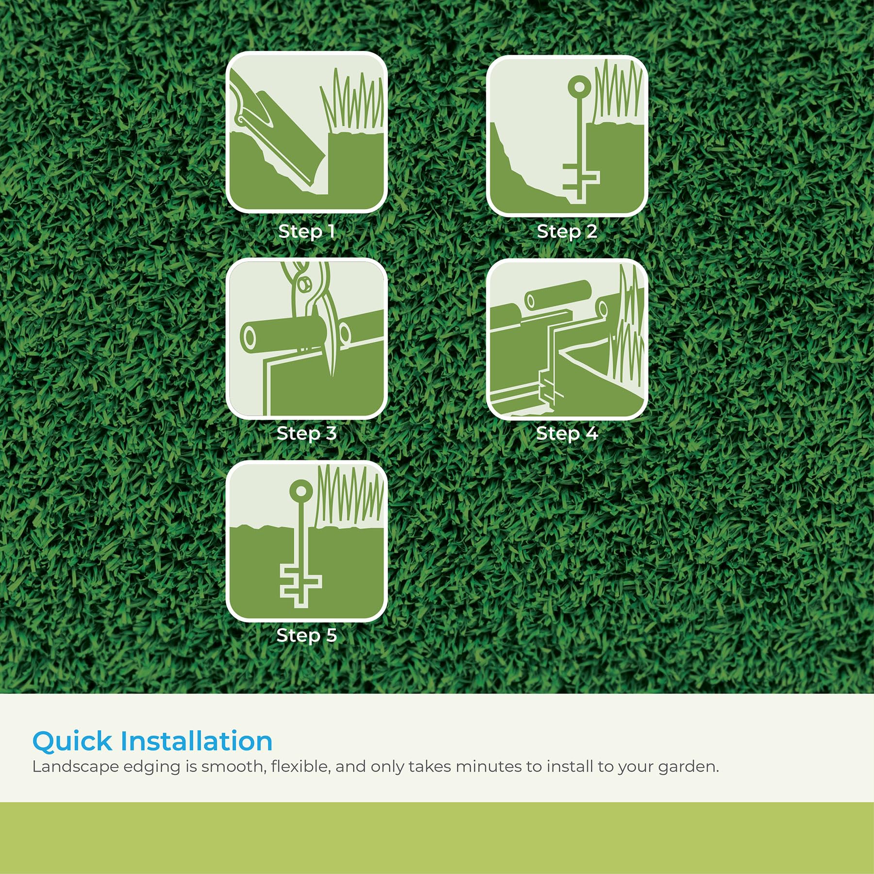 Packaging of Suncast Landscape Edging Roll