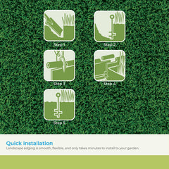 Packaging of Suncast Landscape Edging Roll