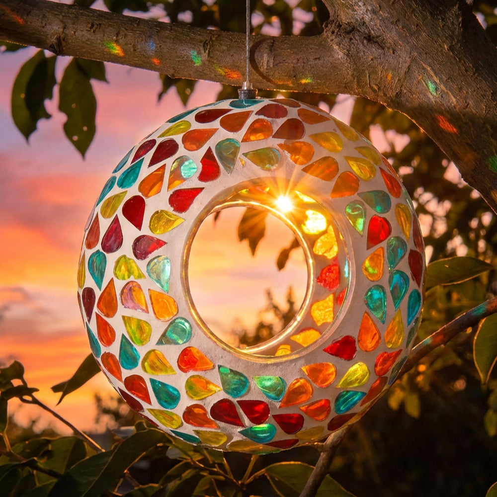 Packaging of Sunnydaze Mosaic Glass Bird Feeder