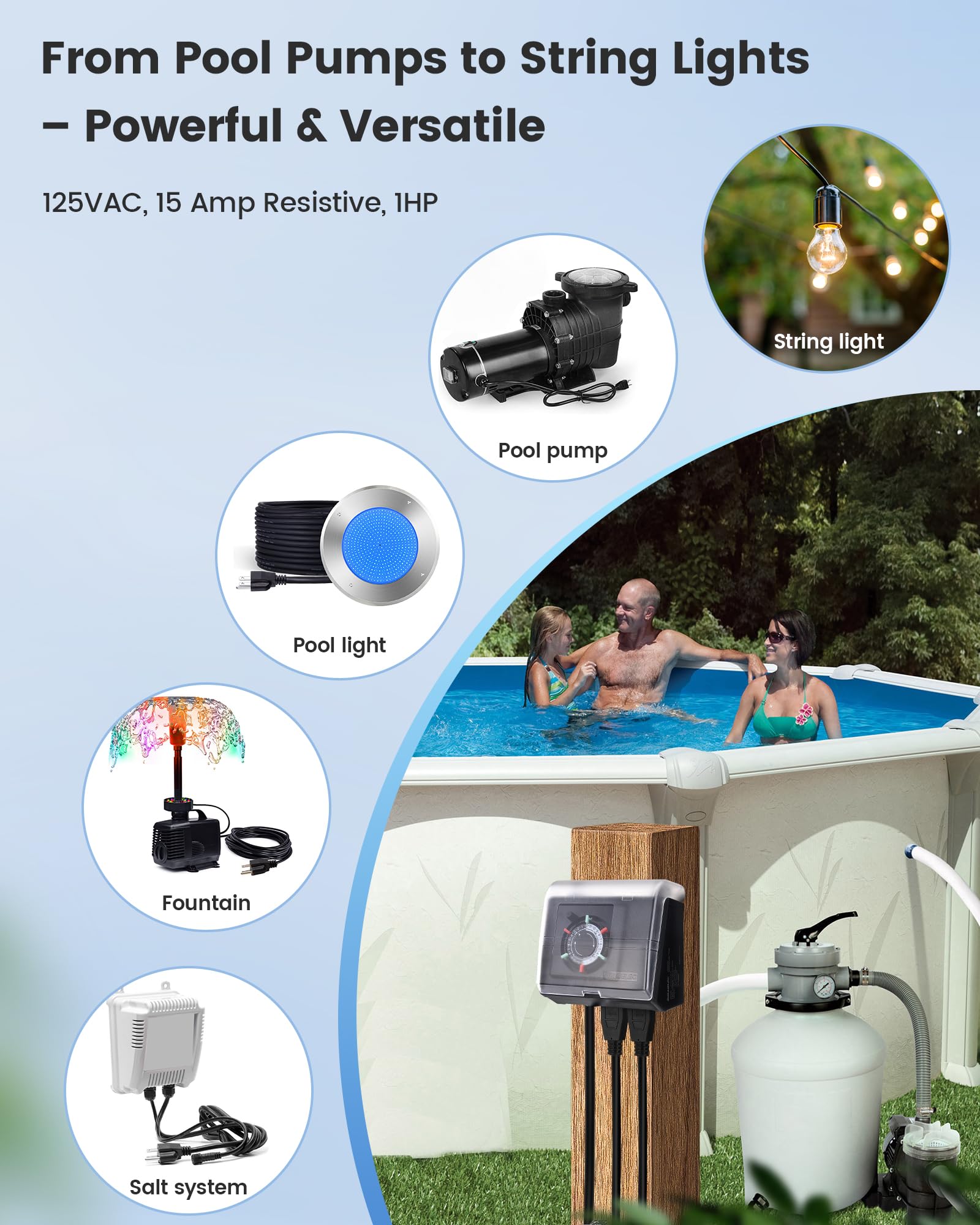 Packaging of SURAIELEC 24-Hour Mechanical Pool Timer