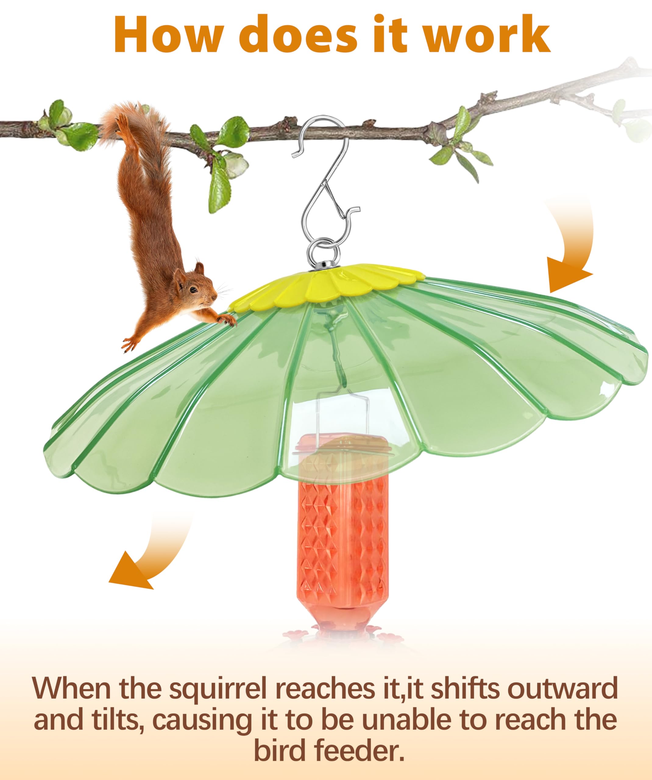 Packaging of the andergi 13.5-Inch Hummingbird Feeder Shade Dome Cover