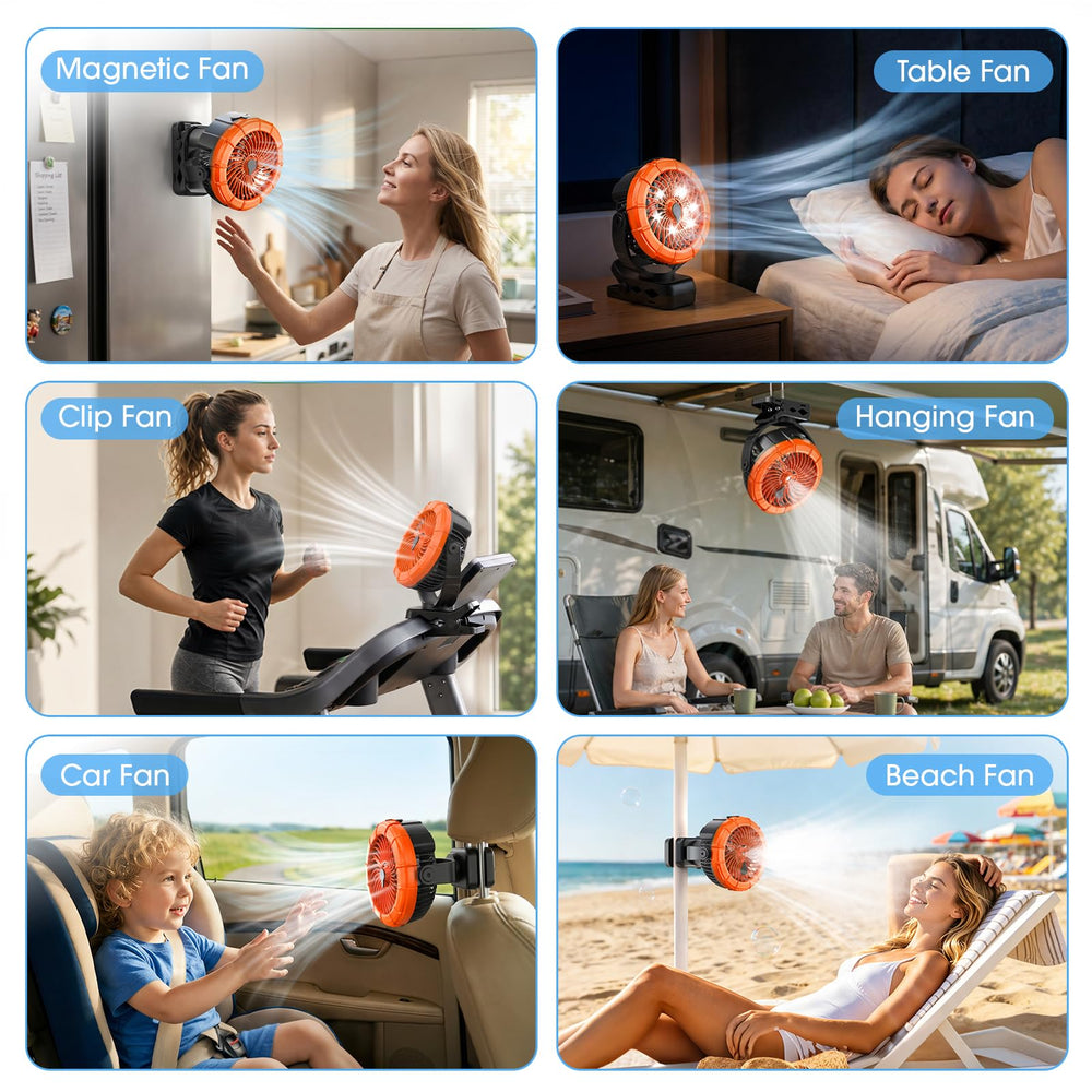 Packaging of the Ausic Misting Golf Cart Fan