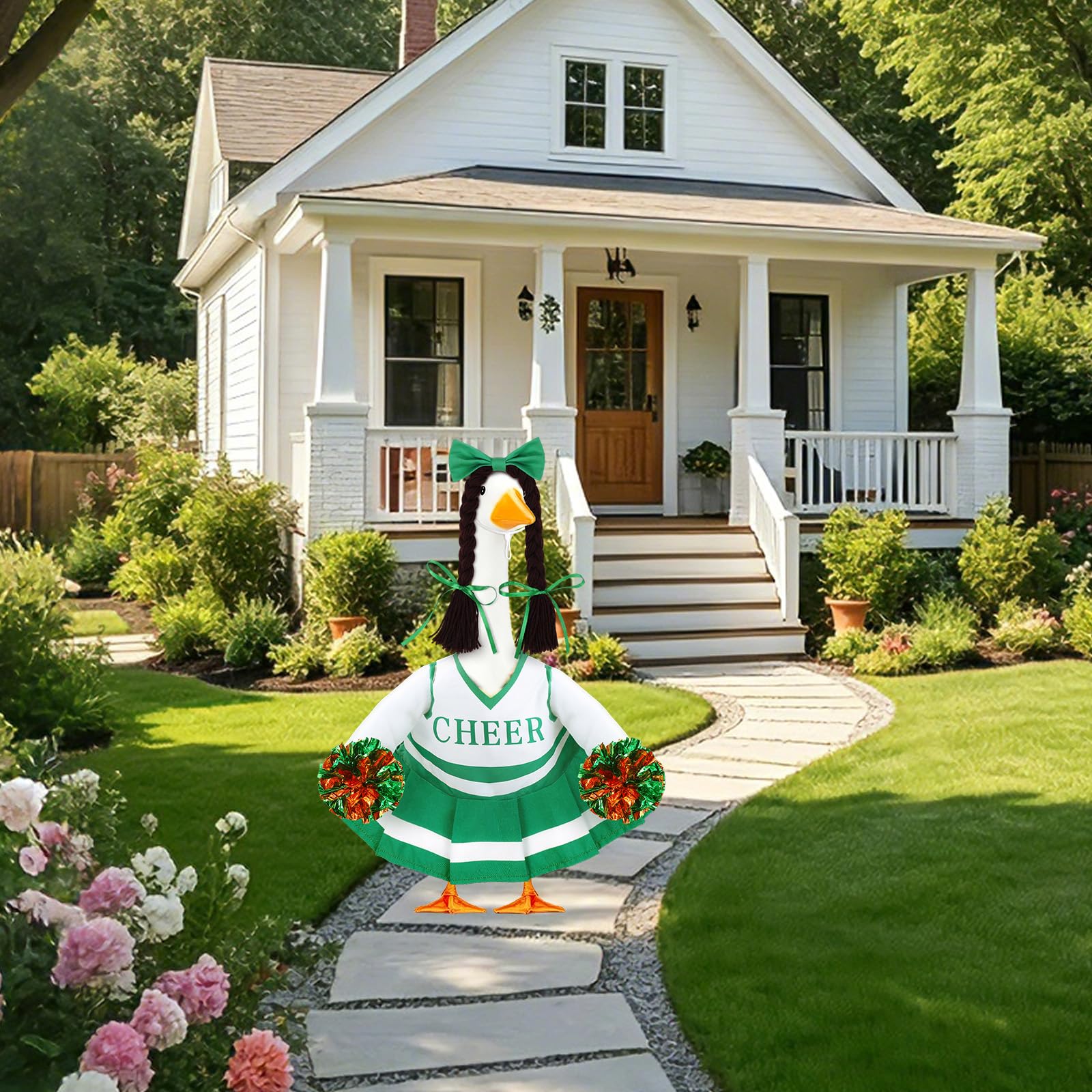 Packaging of the cheerleader goose costume set by Celltestria