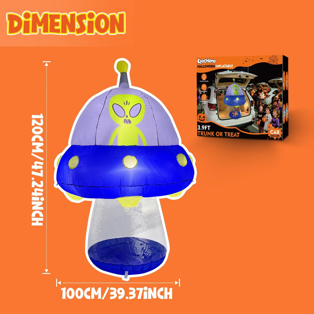 Packaging of the Epochleno Halloween Trunk or Inflatable Decor