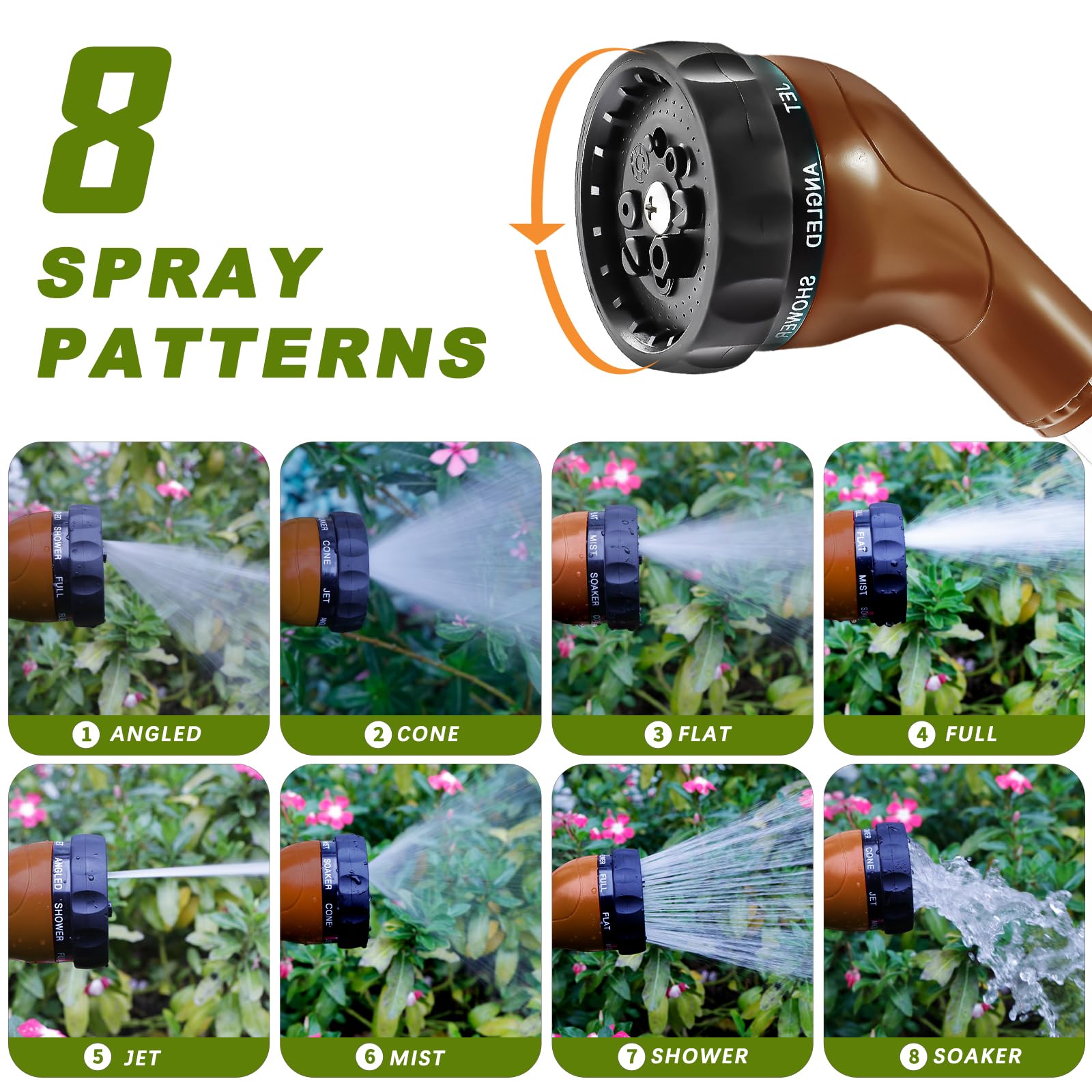 Packaging of the GREEN MOUNT watering wand showing features