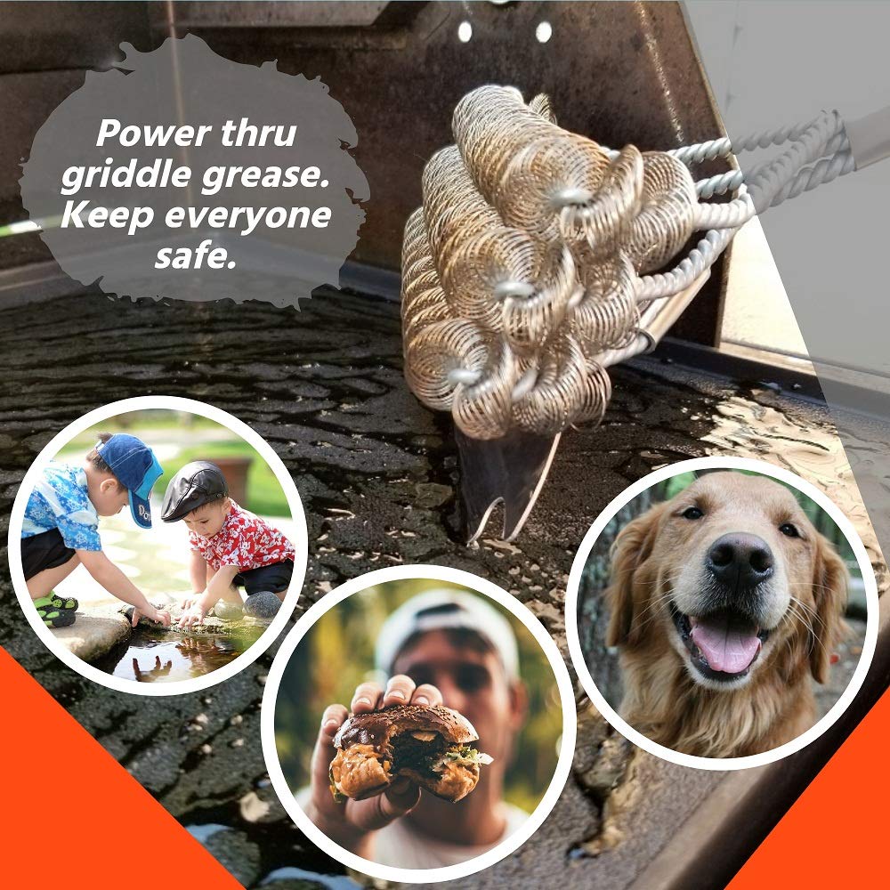 Packaging of the Grizzly Grilling Bristle Free Grill Brush