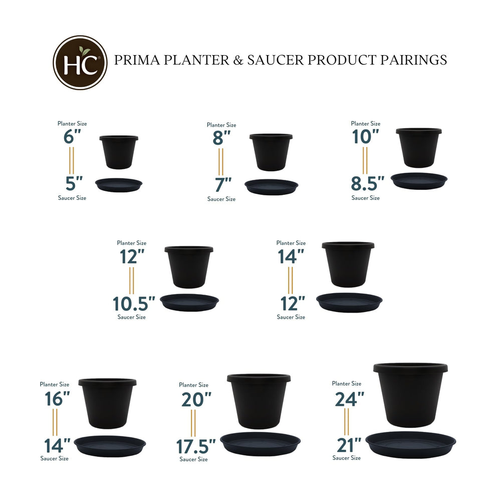 Packaging of The HC Companies round flower pot saucer