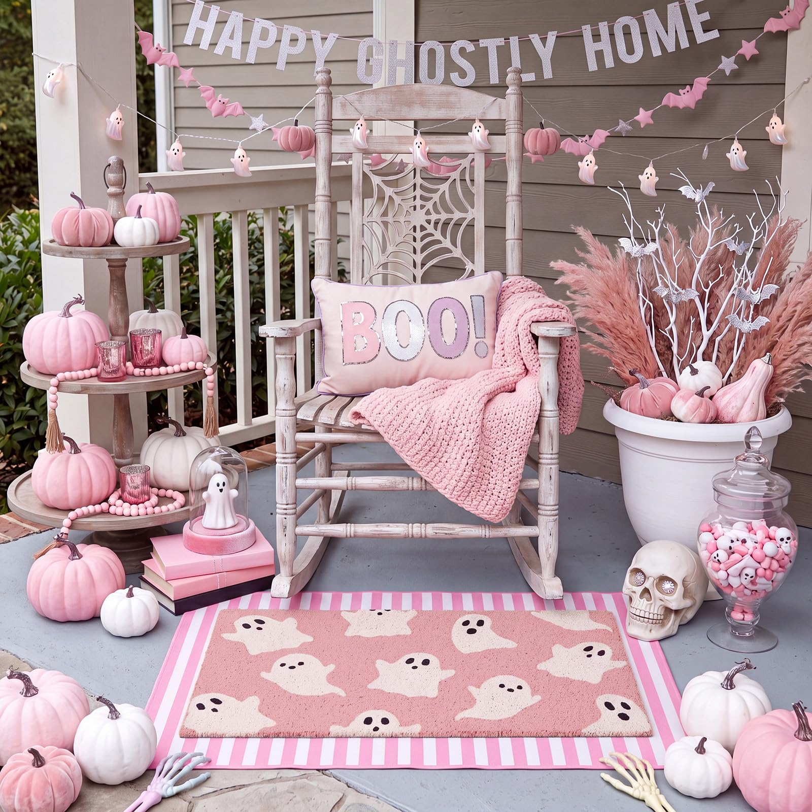 Packaging of the Honoson Halloween doormat set