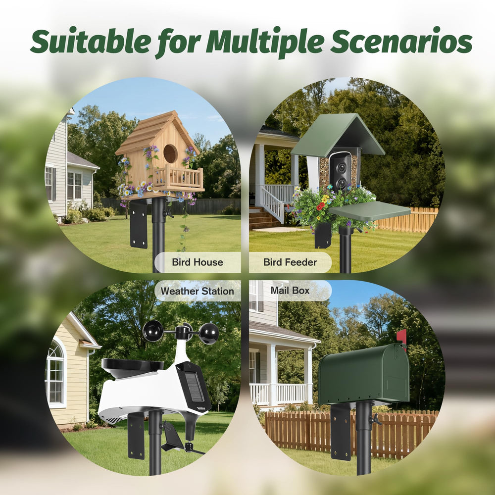 Packaging of the NestShld Bird Feeder Pole Kit