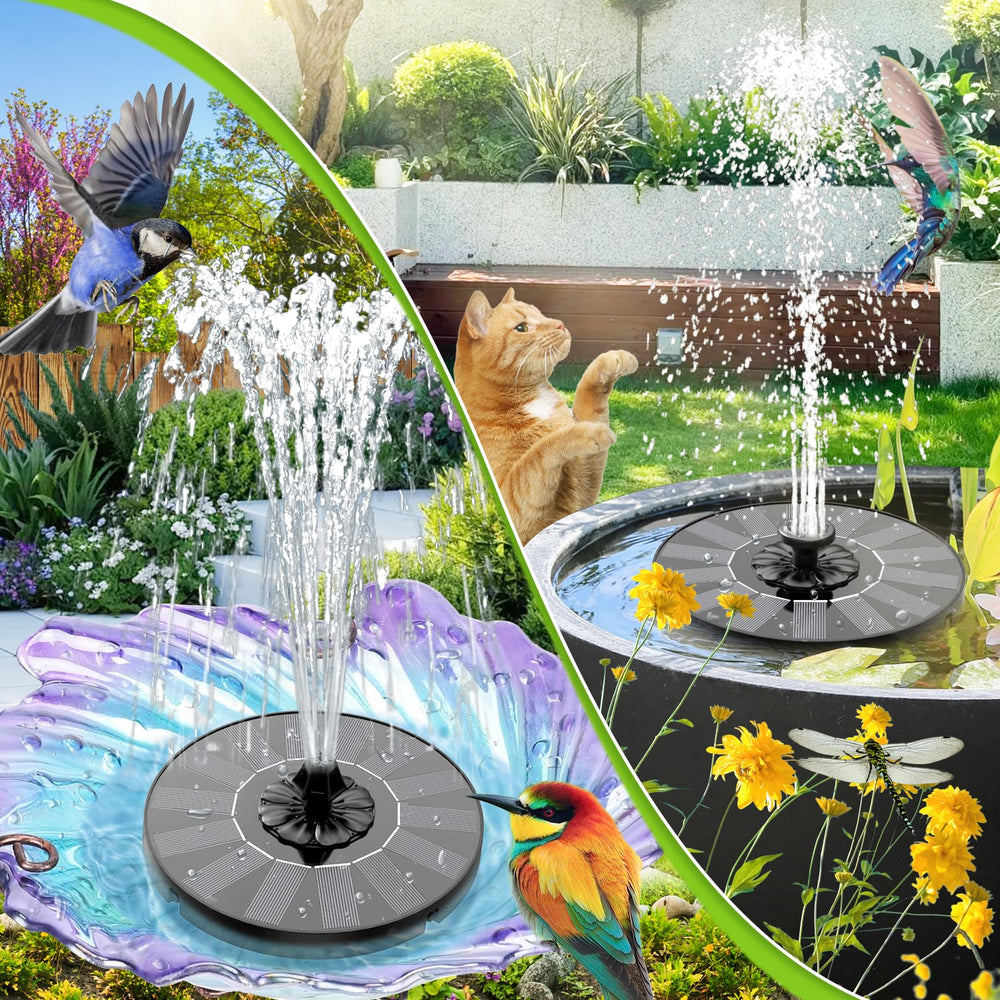 Packaging of the SZMP Solar Fountain with product details