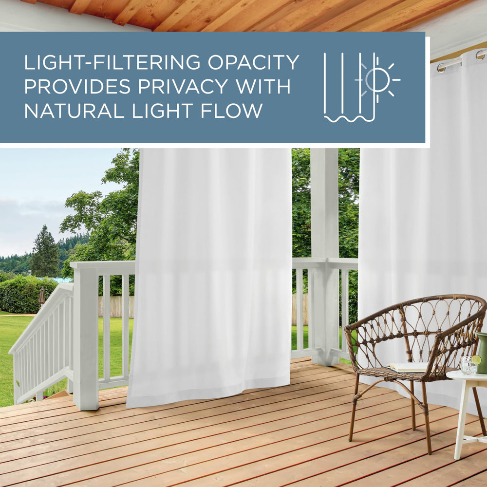 Packaging of TOWN & COUNTRY BASICS outdoor curtains