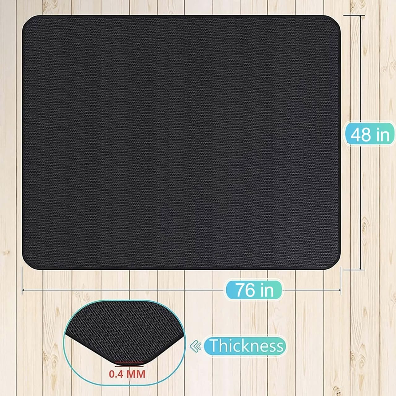 Packaging of UBeesize grill mat with product information