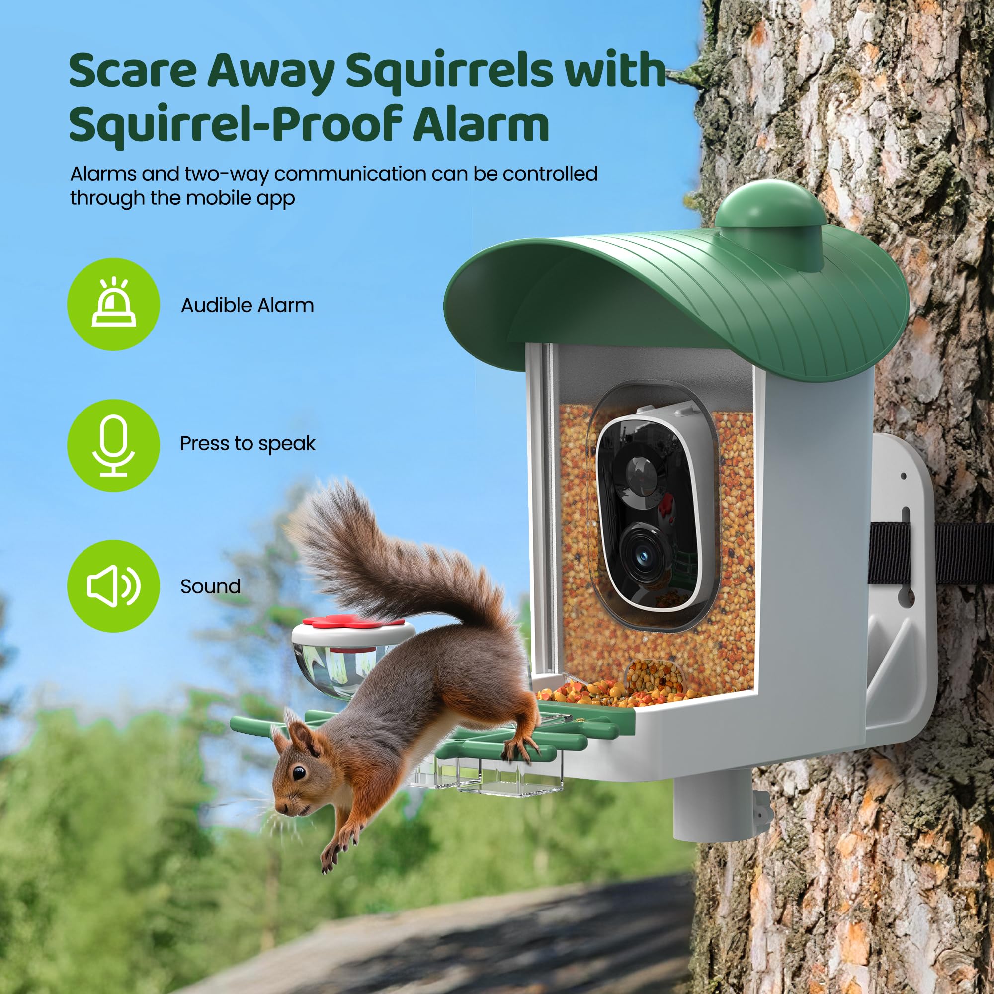 Packaging of UMOCUOY Bird Feeder showing included components