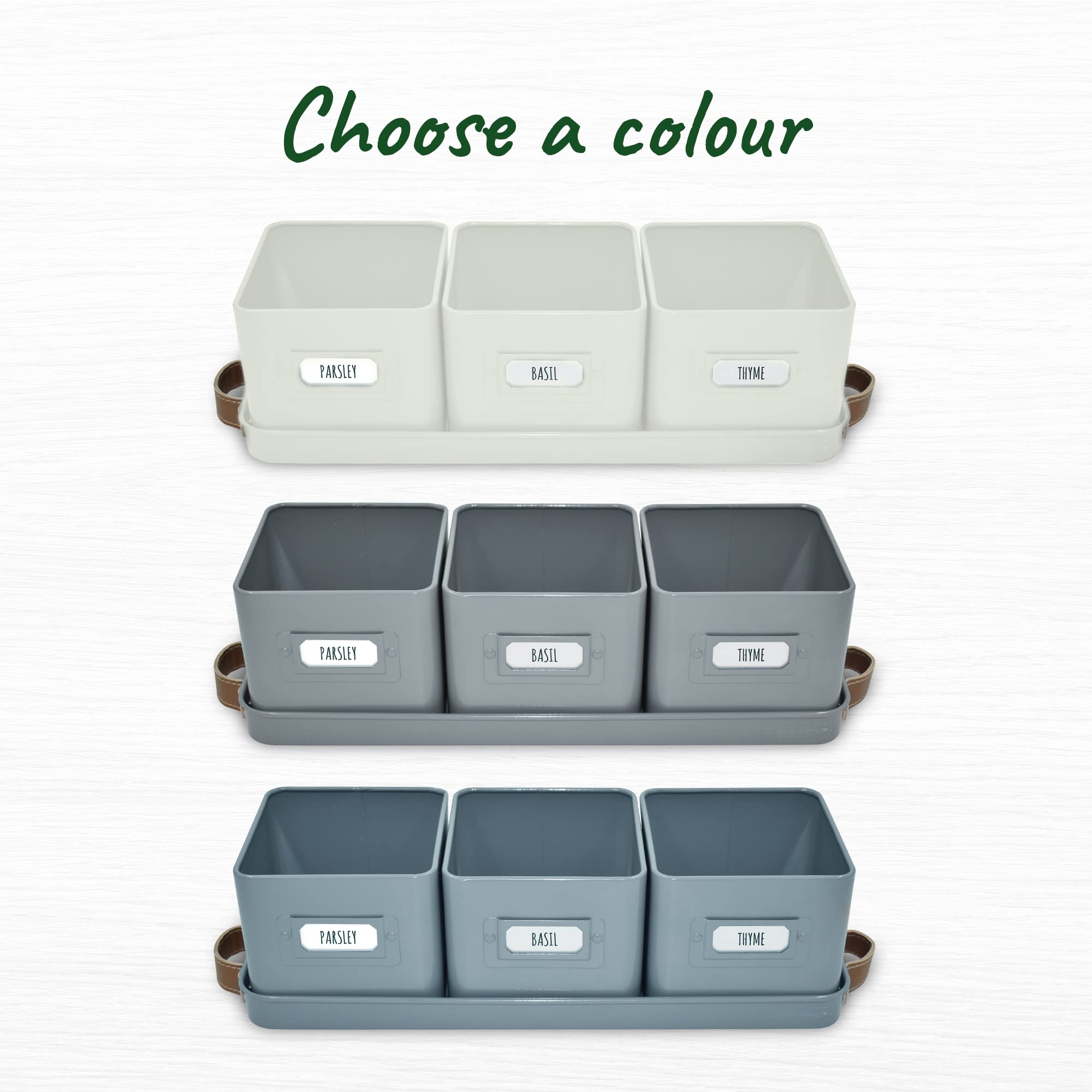 packaging of volila indoor herb planter set