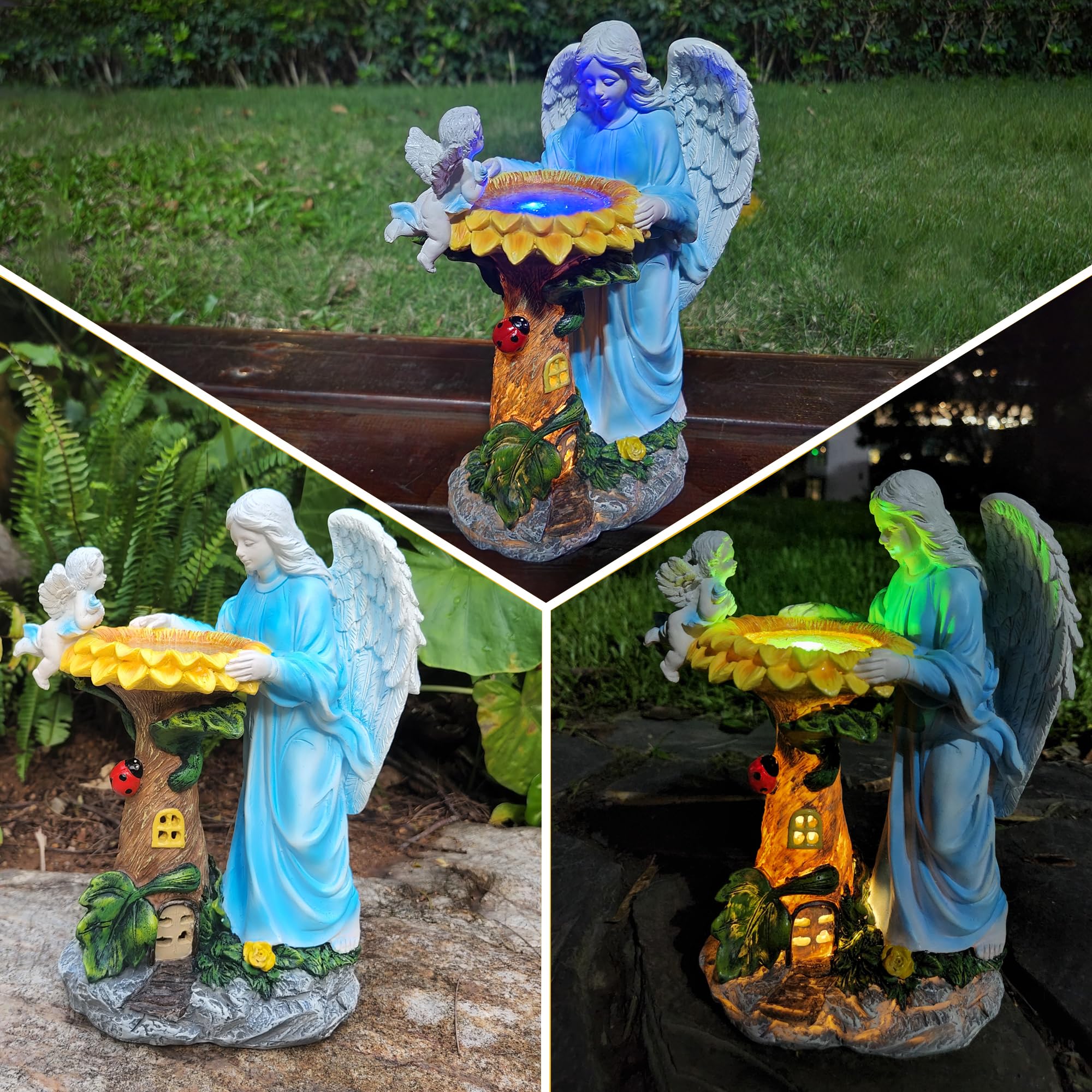 Packaging of Voveexy Solar Angel Garden Statue