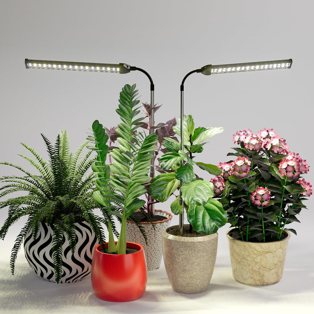 Packaging of WeeLeeGoo LED Grow Light 2 Pack