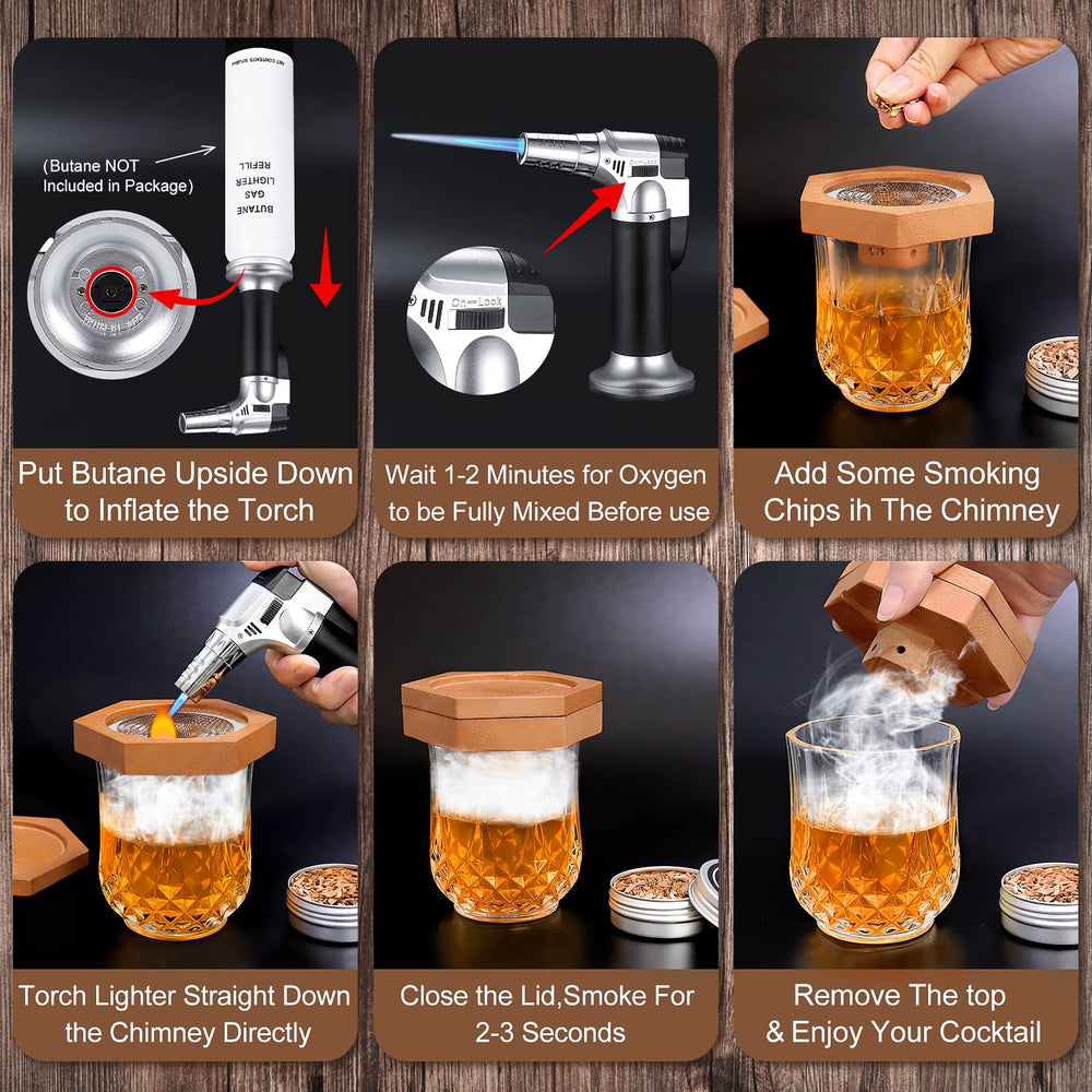 Packaging of WEICHA Cocktail Smoker Kit in gift box