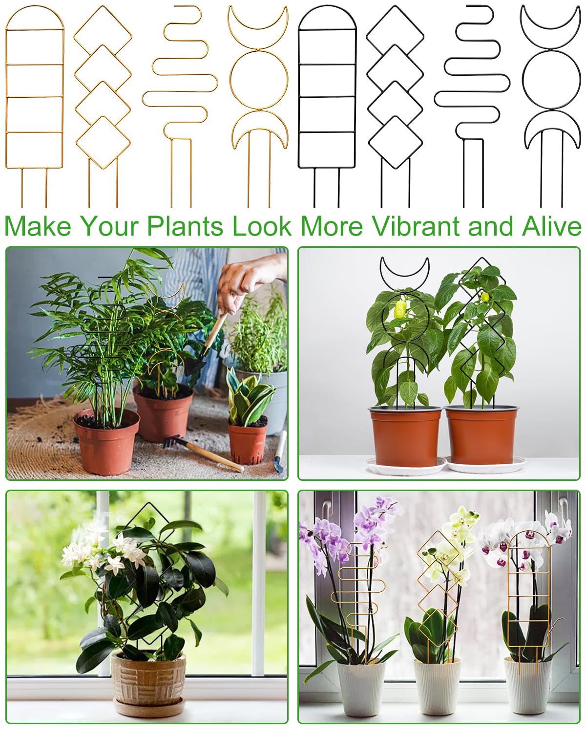 Packaging of Whtawtaw 4 Pack Indoor Climbing Plant Trellis