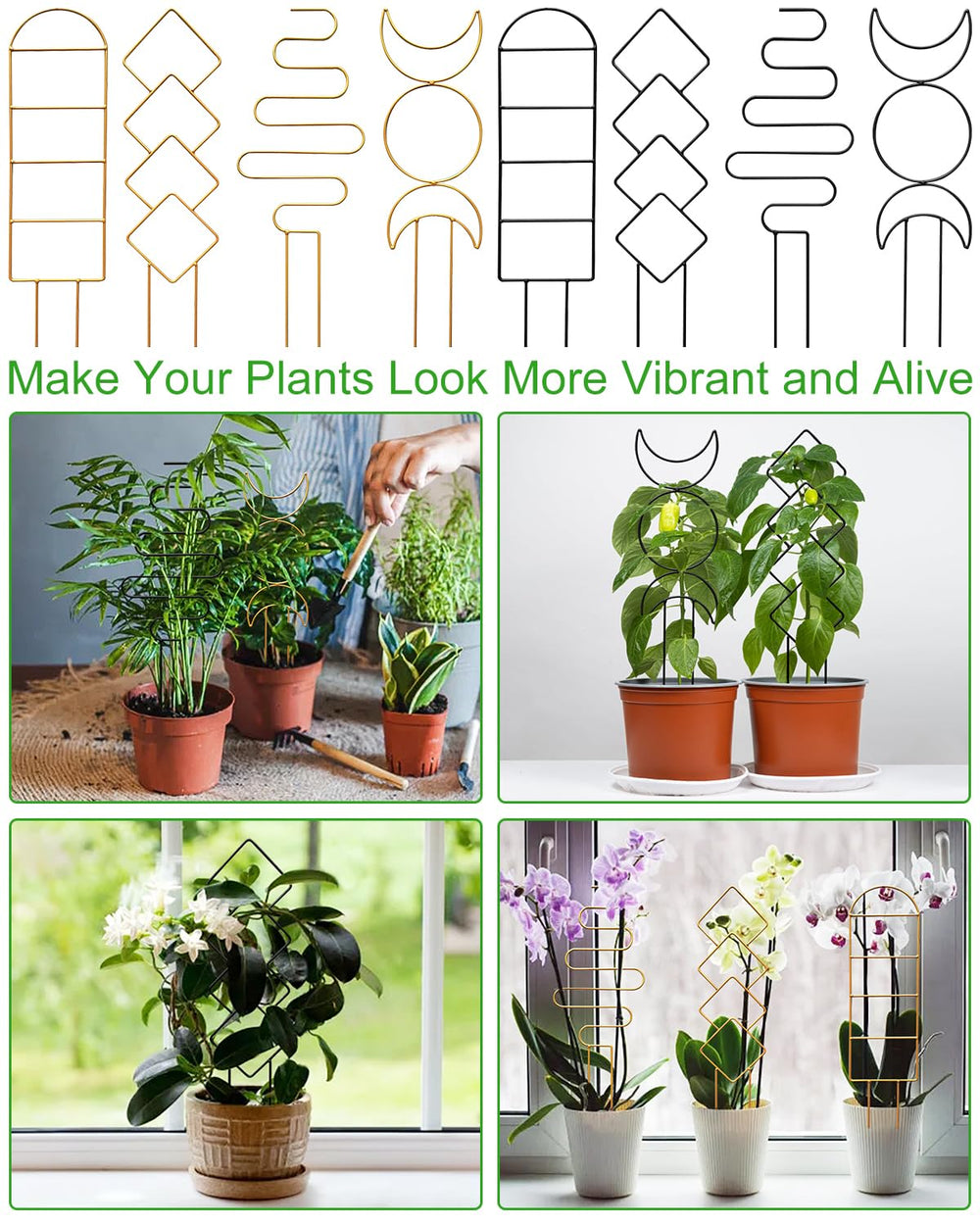 Packaging of Whtawtaw 4 Pack Indoor Climbing Plant Trellis