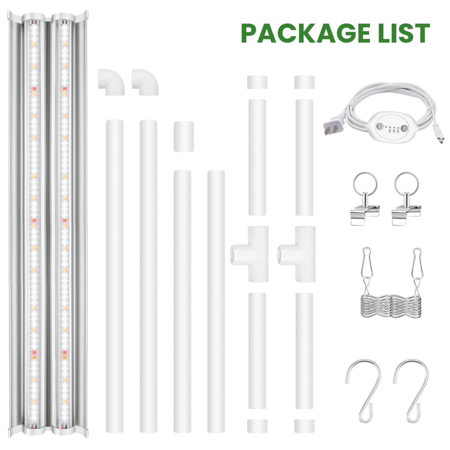 Packaging of wolezek 2FT Grow Light