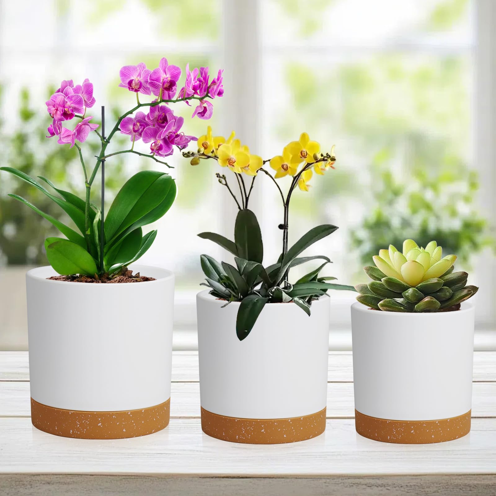 Packaging of WSMKSZ cylindrical flower pots set
