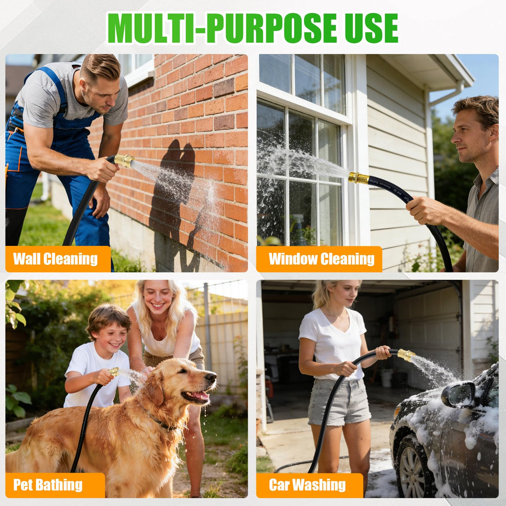 Packaging of YGJT Heavy Duty Garden Hose 25FT with product details