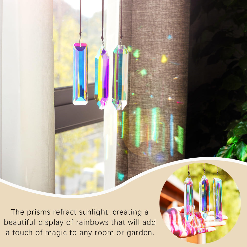 Packaging of YU FENG 3 Pack Crystal Suncatcher Prisms
