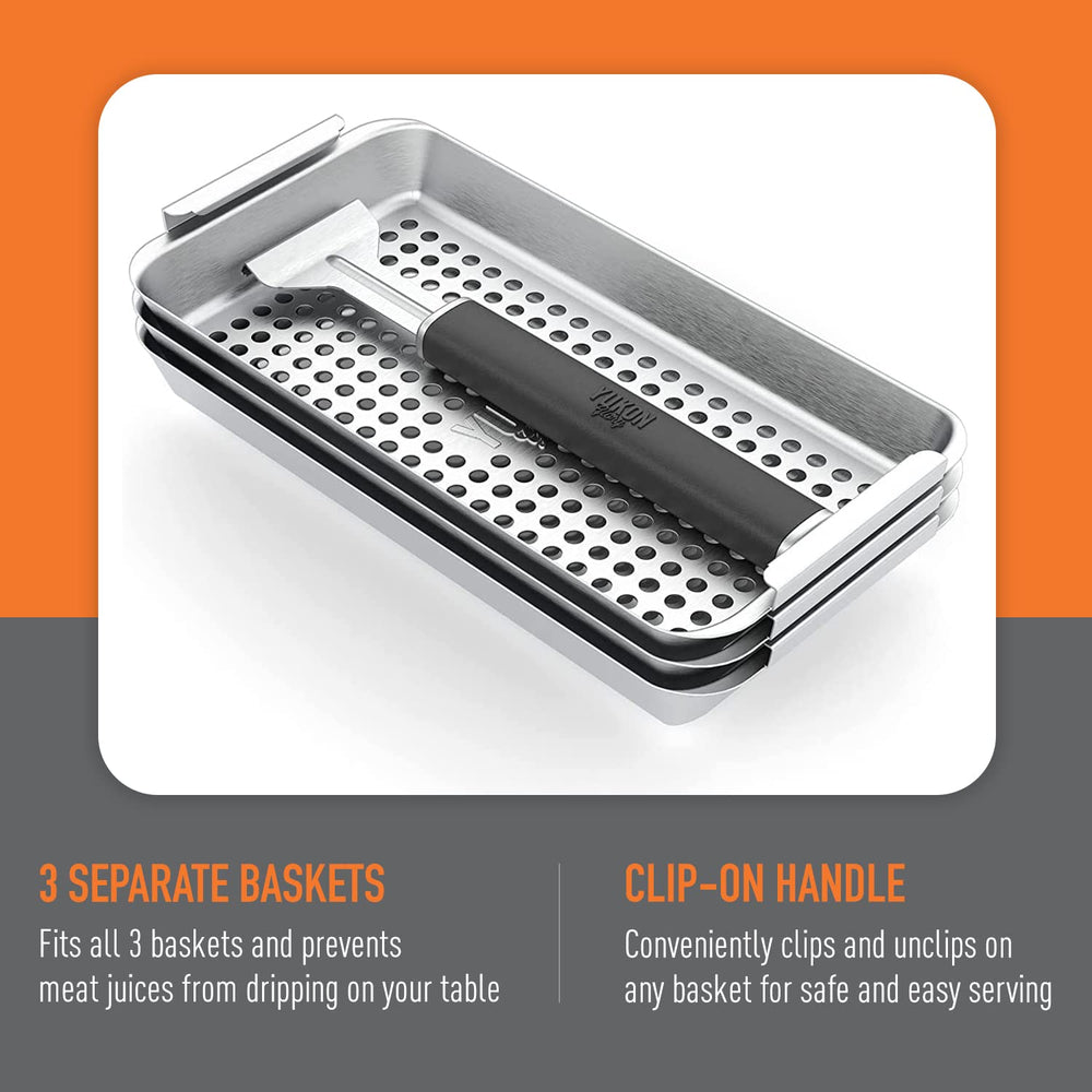 Packaging of Yukon Glory grill basket set