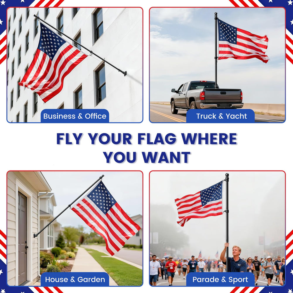 Packaging of ZHULI 5 FT Flag Pole Kit
