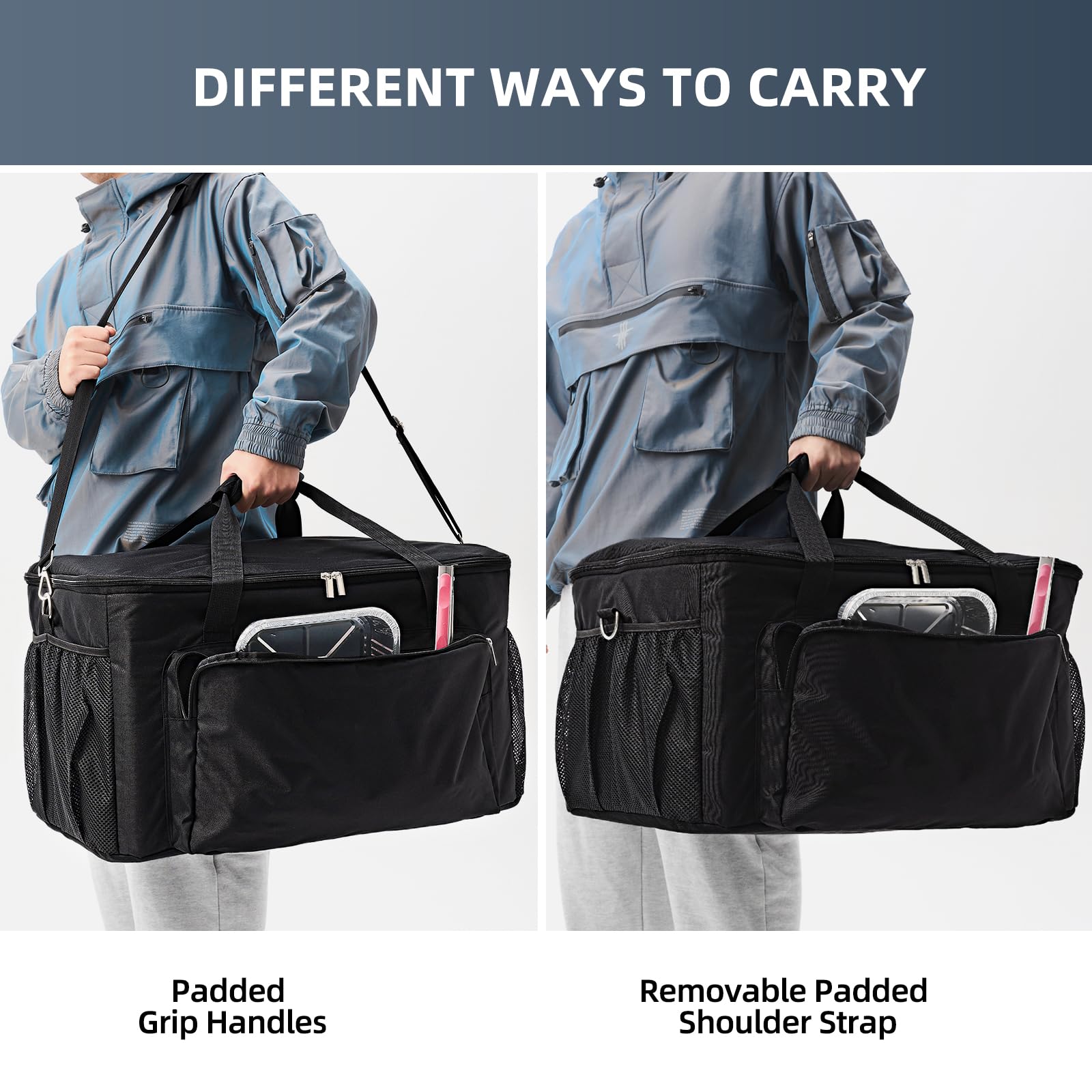 Padded handles of TRAVELIT Grill Carry Bag for comfort