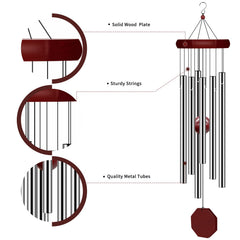 Pagzsy wind chimes in a serene patio setting