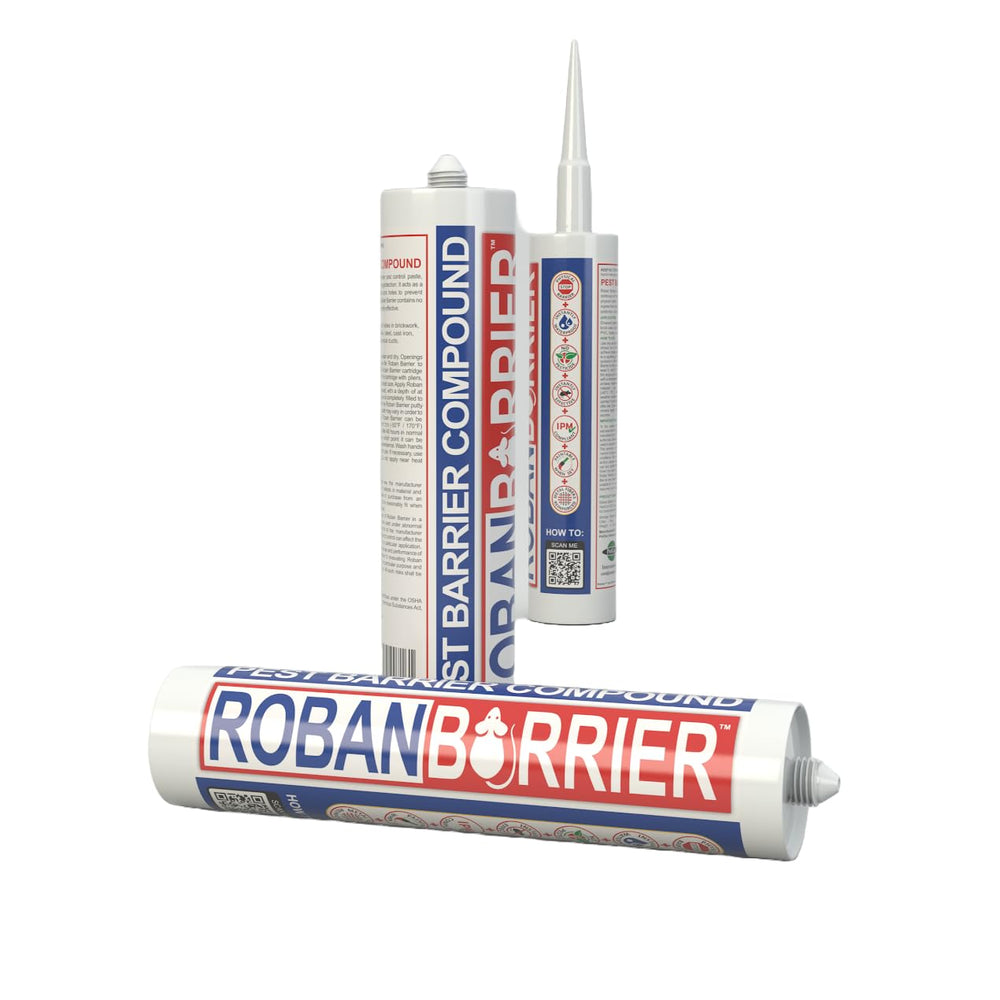 Paintable ROBAN BARRIER Rodent Block Compound demonstration