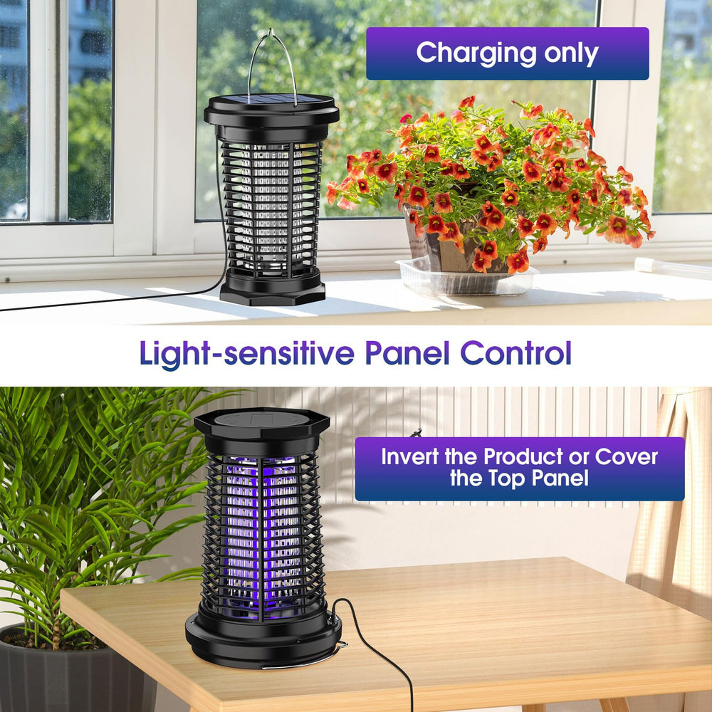 PALONE Bug Zapper ground-mounted solar panel